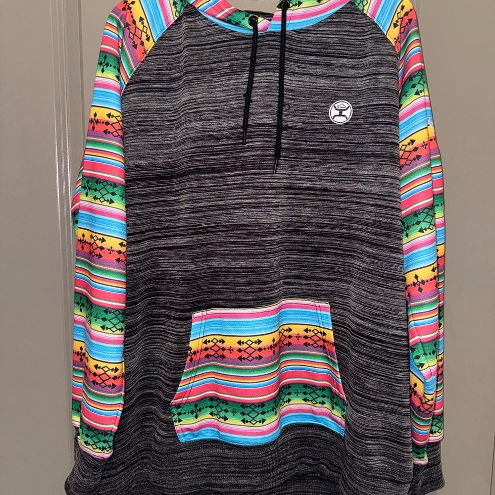 Hooey Multicolor Striped Kids Hoodie